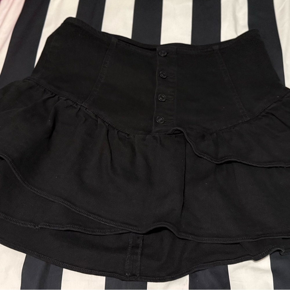 MOTHER black pixie Skirt